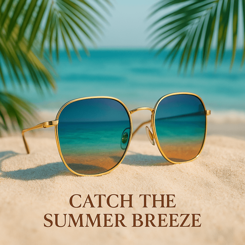 Ad for a sunglasses company